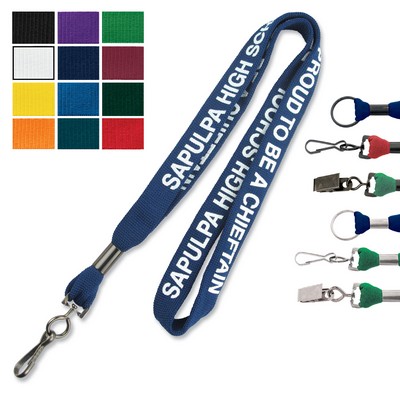 5/8" Tubular Custom Silkscreen Lanyards