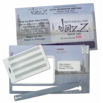 Laminated Mail Card w/Luggage Tag and Strap (4½"x7½")