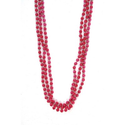 33" Pink Bead Necklace