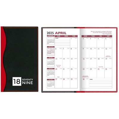 Soft Cover 2 Tone Vinyl Holland Series Academic Planner / 2 Color