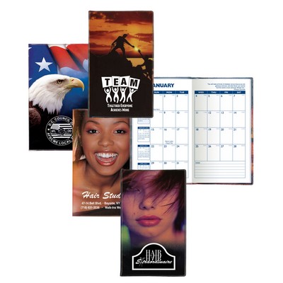 Stock Theme Full-Color Vinyl Cover Monthly Planner