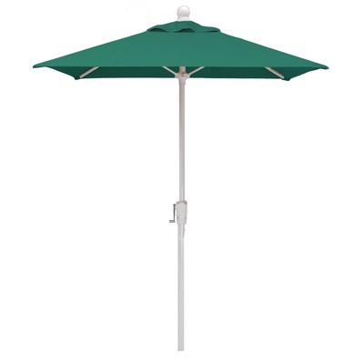 US Made 5 1/2' Square (7 1/2' Diagonal) Commercial Market Umbrella w/HD Aluminum Pole and Crank