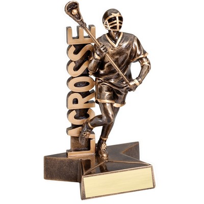 Lacrosse, Male - Billboard Resins - 6-1/2"