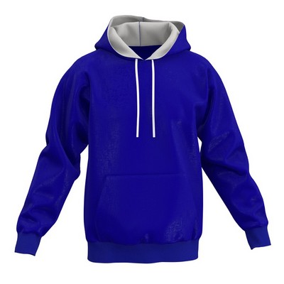 Hooded Sweatshirt with Contrast Color Hood