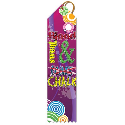 Sweat & Chalk Multicolor Point Top Award Ribbon