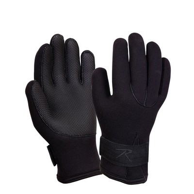 Black Waterproof Cold Weather Neoprene Gloves