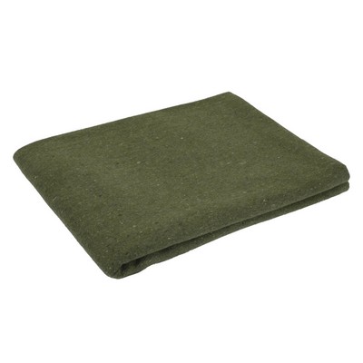 Olive Drab 55% Wool Rescue Blanket