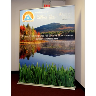 Retractable Banner Stand with 60" x 78" Banner