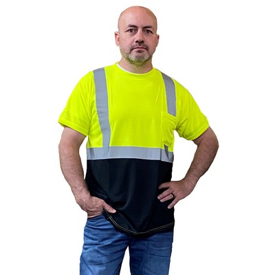 Occunomix® Hi Vis Classic Black Bottom Shirt Sleeve T-Shirt