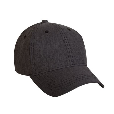 Charcoal Gray Low Profile Synthetic Linen Baseball Cap