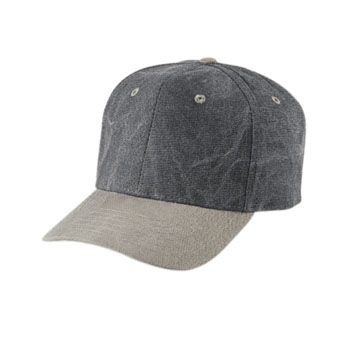 Two Tone Stone Washed Canvas Cap