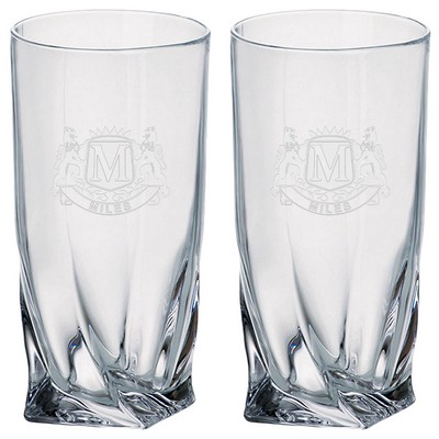 Set of Two Westgate Quadro Highball (12 Oz.)