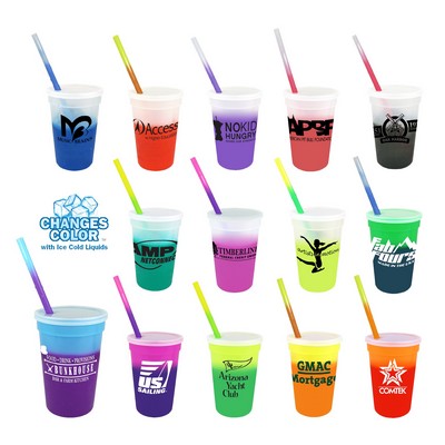 17 Oz. Mood Stadium Cup/Straw/Lid Set