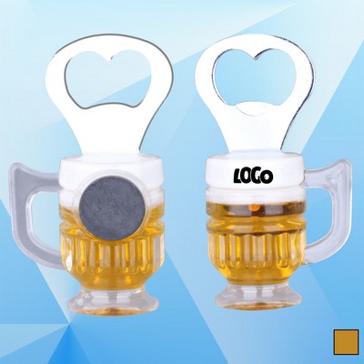 3 5/8'' Magnetic Beer Mug Bottle Opener