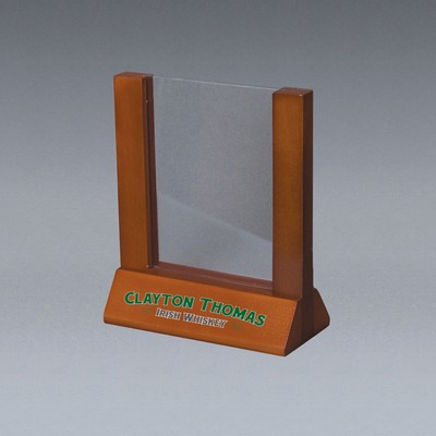 Maple Wood Countertop Sign Holder - 4w x 6h