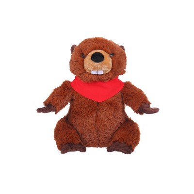 Soft Plush Beaver with Bandana