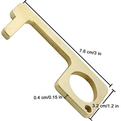 No-touch door Cleankey Antimicrobial Brass hand tool