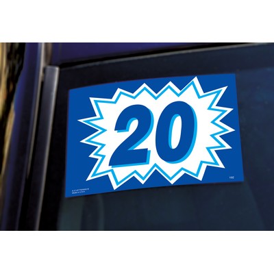 Blue Explosion Year Model Decals (Set of 12)