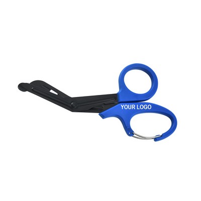 7.5" Bandage Shears Medical EMT Trauma Scissors with Carabiner