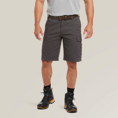 Ariat® Men's Gray Rebar® Made Tough™ DuraStretch™ Cargo Shorts