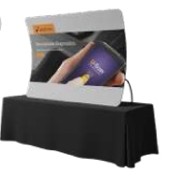 6' WaveLine® Wave Table Top - Single Sided Graphics Only