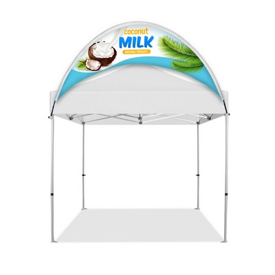 Curved Overhead Tent Banner