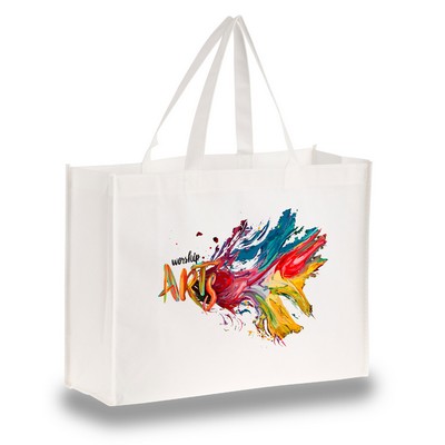 Non-Woven Shopping Bag - Full Color Transfer (16"x12"x6")