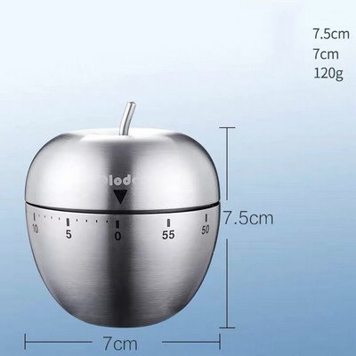 Apple Shaped Mechanical Countdown Clock Timer Alarm