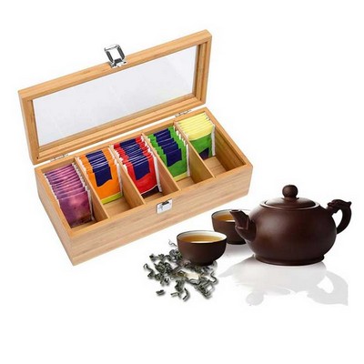 Bamboo Tea Storage Box