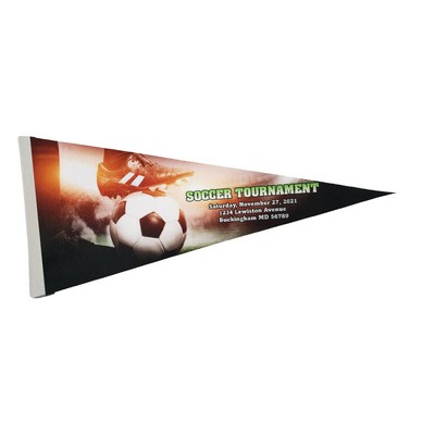 Felt Pennant (8" x 18") Dye Sublimated - Domestically Decorated