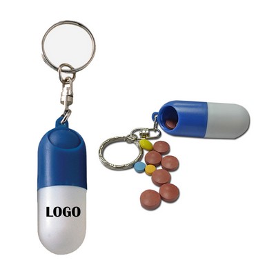 Pill Case Key Chain