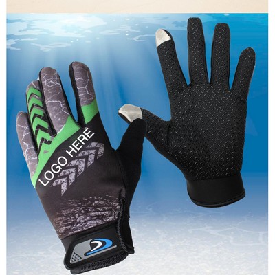 Winter Sport Nylon Fabric Gloves