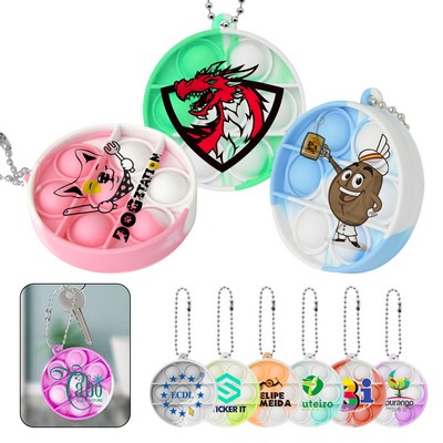 Mini Round Bubble Keychain