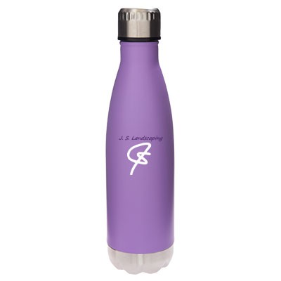 17 Oz. Glacier Satin Pastel Purple Vacuum Insulated Stainless Steel Double Wall Sports Water Bottle