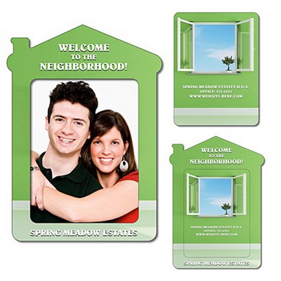 Magnet - House Shape Picture Frame (Approx. 4.3x6) - 30 Mil