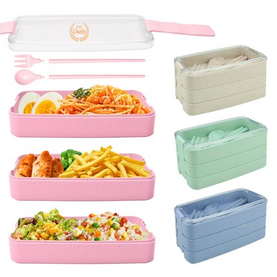 900ml Wheat Straw Lunch Box Bento Box