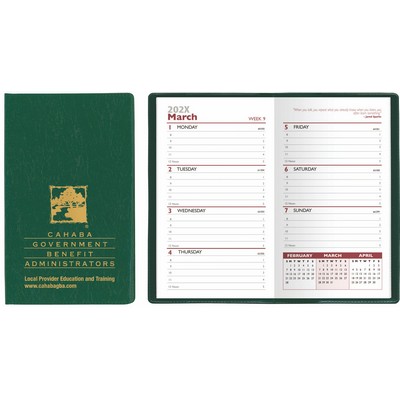 Executive Vinyl Weekly Pocket Planner