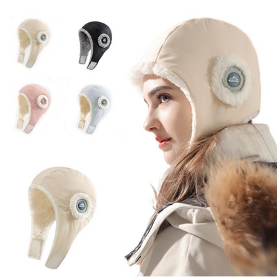 Winter Windproof Down Puffer Hat