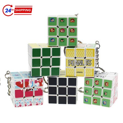 Puzzle Cube Key Chains / Rings