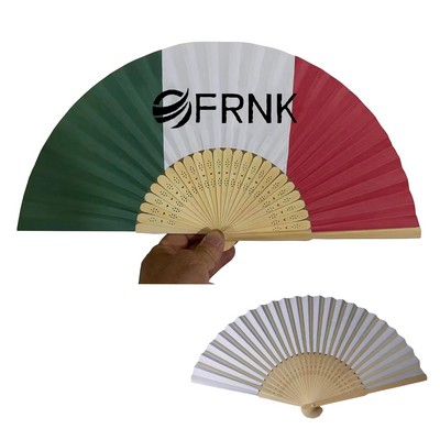 Bamboo Folding Paper Hand Fan