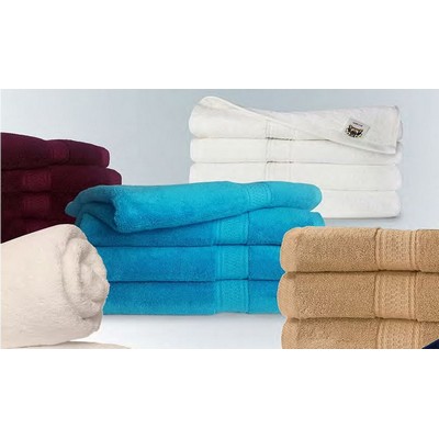 Bath Towels by Royal Comfort Burgundy Terry Cotton Bath Towel (24"x48")