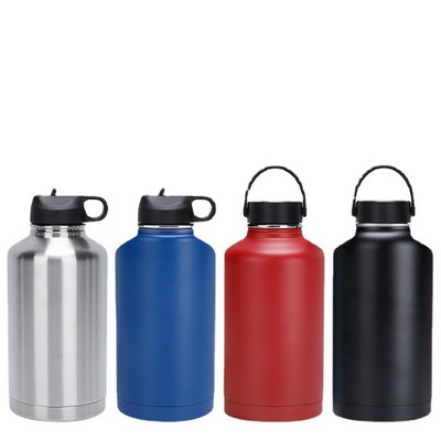 Stainless Steel 64 Oz. Double Wall Bottle