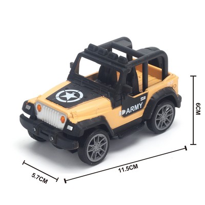 1:43 Friction Military Vehicle Off-Road Jeep