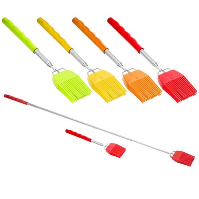 Telescopic Silicon BBQ/ Basting Brush, Cushion Grip Handle