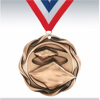 3" Bronze Fusion Cornhole Medal