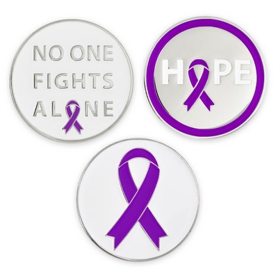 Purple Awareness Ribbon Ball Marker Set