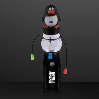 Penguin Toy Orbiting LEDs Spinning Light Wands - Domestic Print