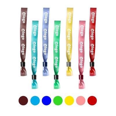 Full Color Imprint Woven Wristbands