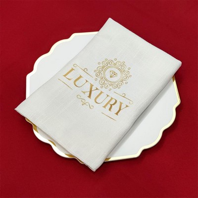 Custom Napkins With Logo, Single Sided Panama Cloth Napkin