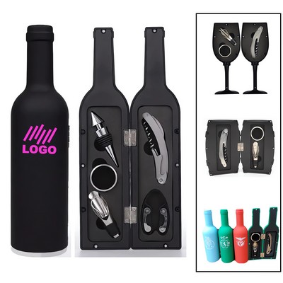 Bottle Shaped Wine Opener Set